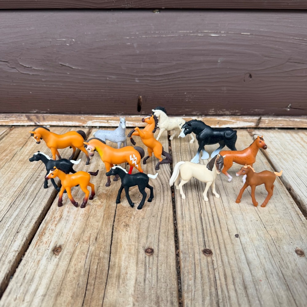 Just Play Spirit Riding Free Horse Figure Lot Kids Multicolor 11 Piece Toy Set
